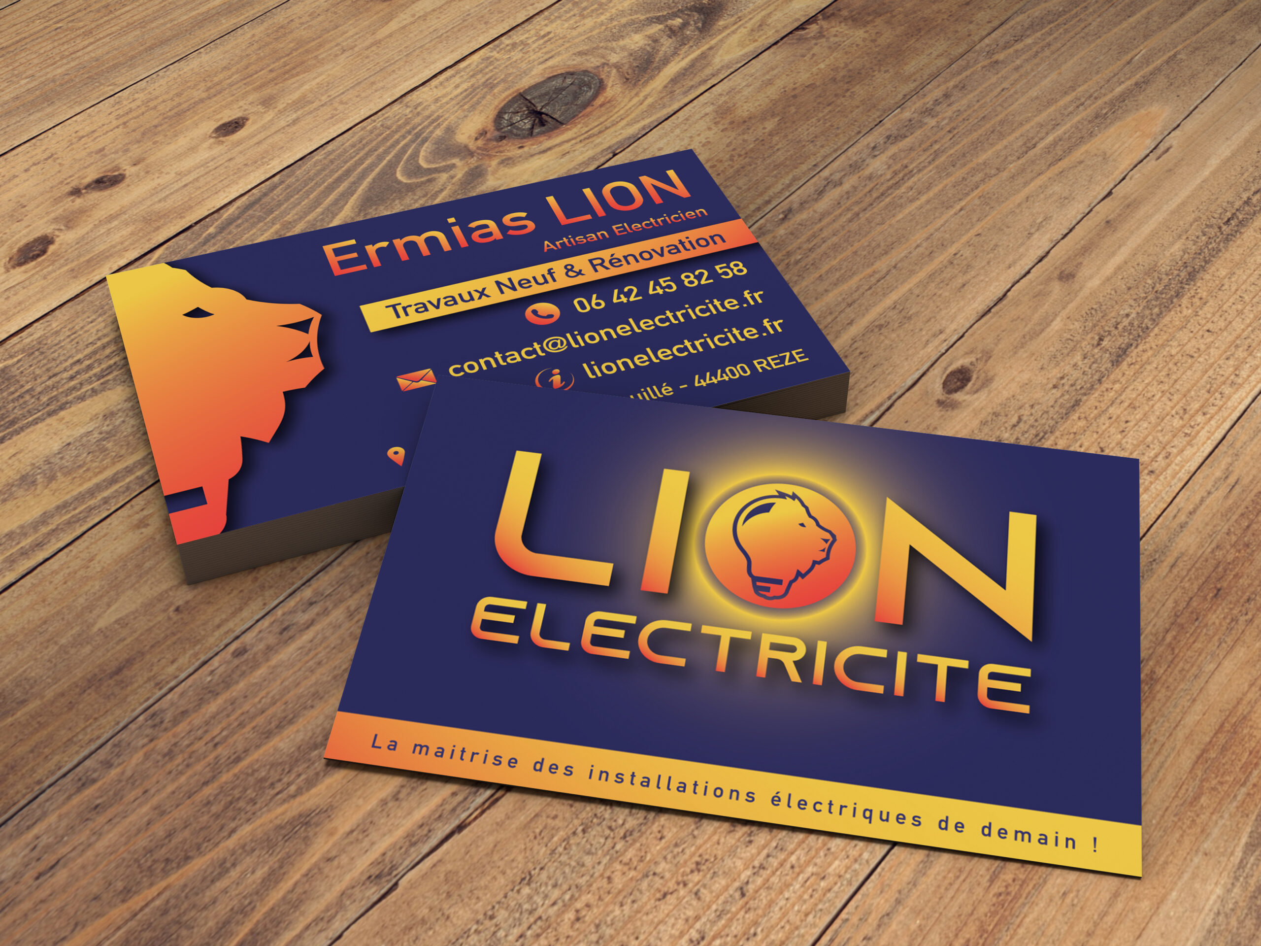 Carte de visite Ermias LION